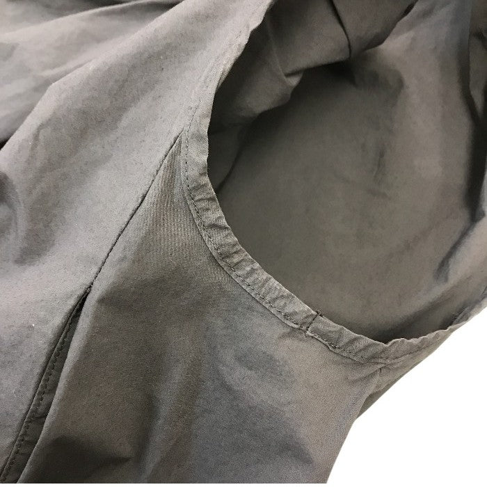 HACHE アッシュ ブラウス レディース ノースリーブ ギャザー ポケット グレー 40サイズ K230758 中古 T1
