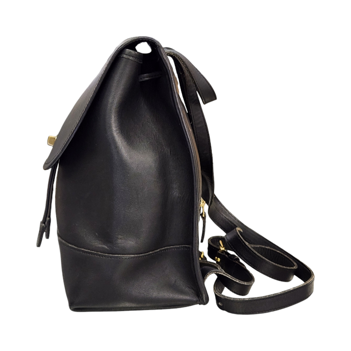 COACH コーチ リュック レディース レザー オールド ヴィンテージ ターンロック バックパック ブラック 9791 中古 T1