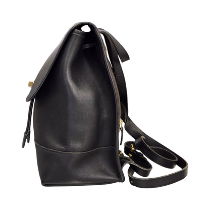 COACH コーチ リュック レディース レザー オールド ヴィンテージ ターンロック バックパック ブラック 9791 中古 T1