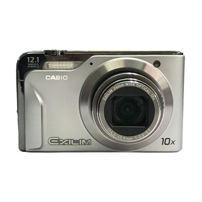 CASIO EXILIM コンパクトデジタルカメラ シルバー 光学10倍ズーム 顔検出 EX-H10 中古 T1