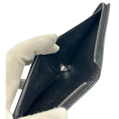 LOUIS VUITTON ルイ・ヴィトン タイガ ポルトビエ モネジップ 二つ折り 財布 M30672 レザー コンパクト ファスナー ブランド 中古 W４