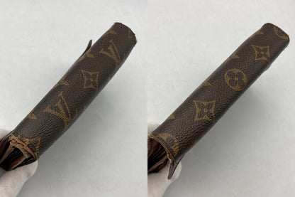 LOUIS VUITTON ルイヴィトン モノグラム ポルトトレゾール・エテュイ・パピエ 三つ折り財布 M61202 中古 D4