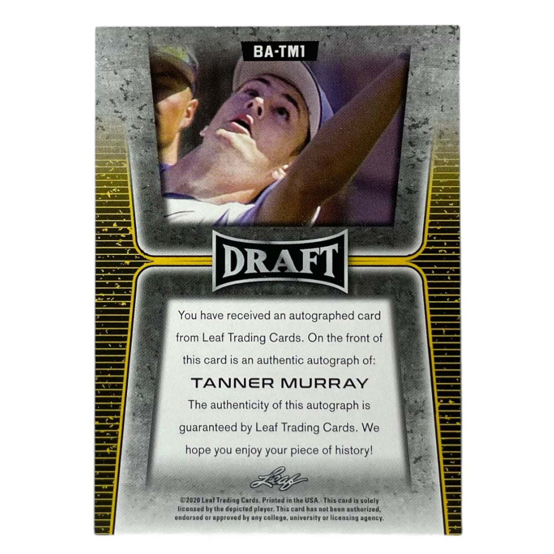 Leaf MLBカード DRAFT TANNER MURRAY #BA-TM1 中古 IT2