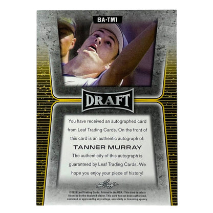 Leaf MLBカード DRAFT TANNER MURRAY #BA-TM1 中古 IT2