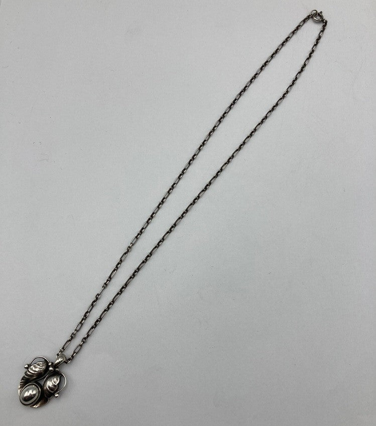 GEORG JENSEN ジョージジェンセン 1994年 ヘリテージ イヤーネックレス SV925 中古 D4
