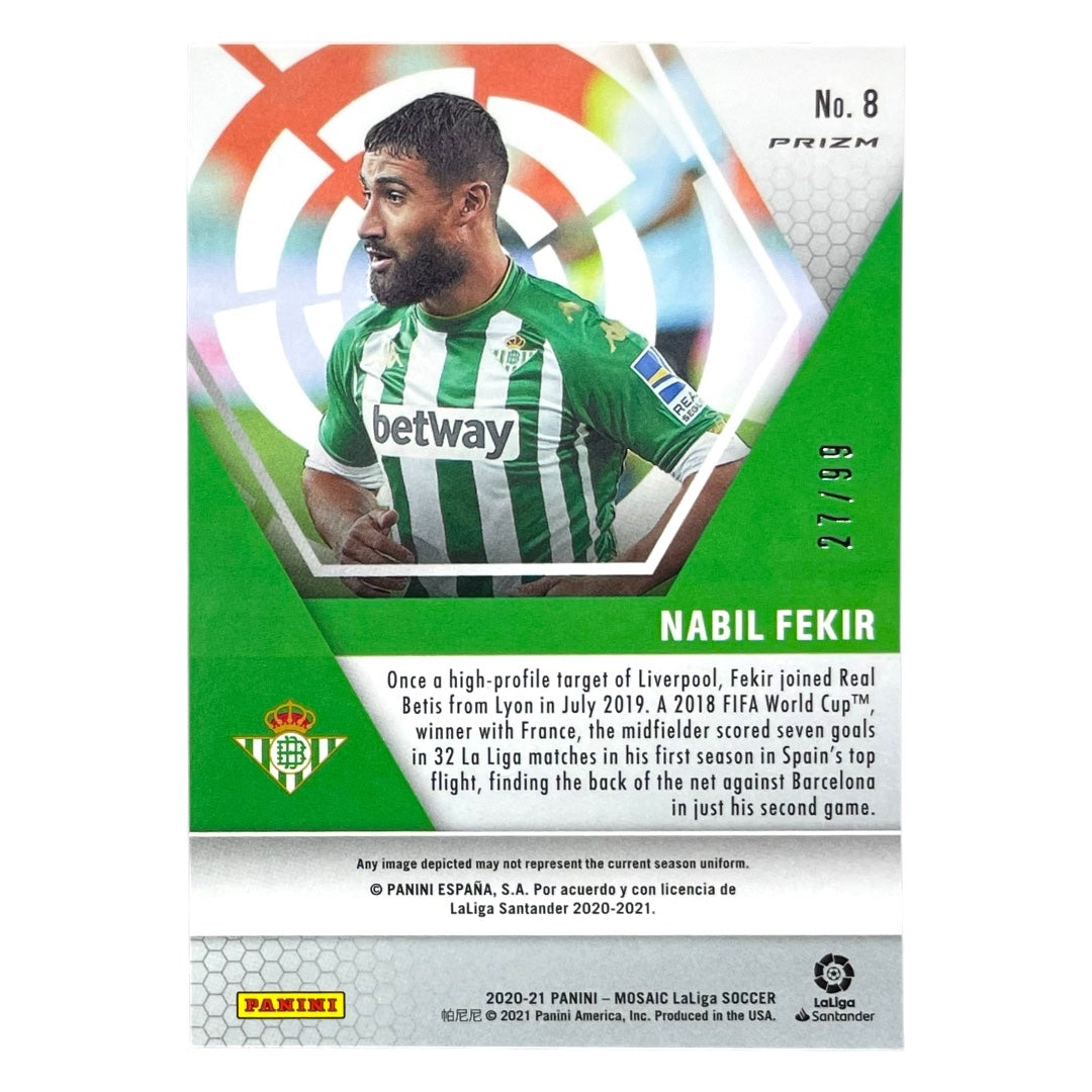 PANINI サッカーカード MOSAIC LALIGA PRIZM NABIL FEKIR REAL BETIS /99 #8 中古 IT2