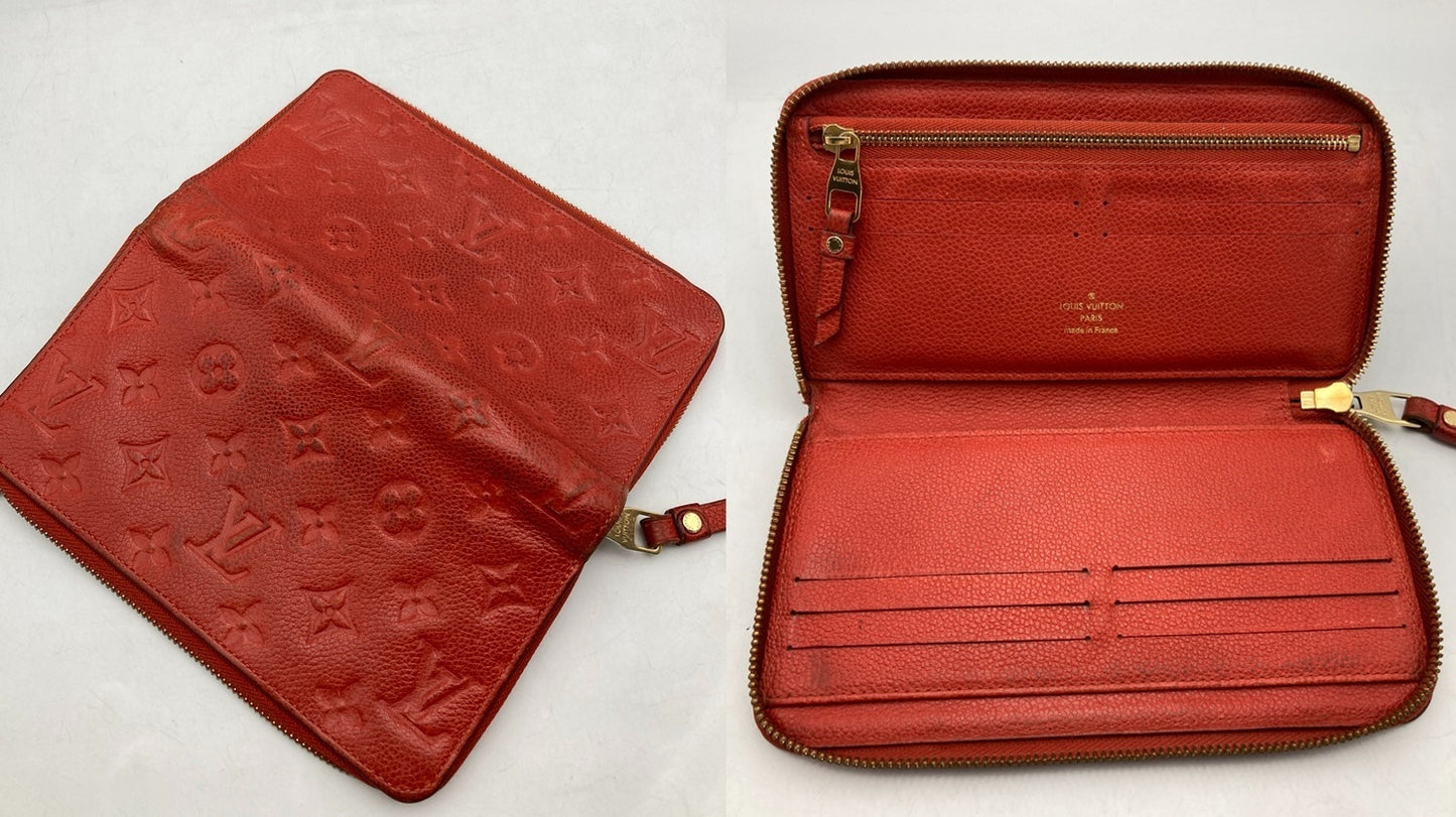 LOUIS VUITTON ルイヴィトン モノグラムアンプラント ポルトフォイユ スクレットロン オリアン M60297 中古 D4