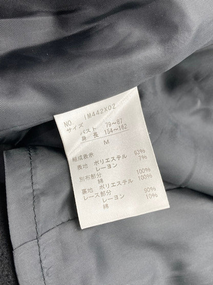 axes femme アクシーズファム 裾レース使い チェスターコート IM442X02 サイズM 中古 D4