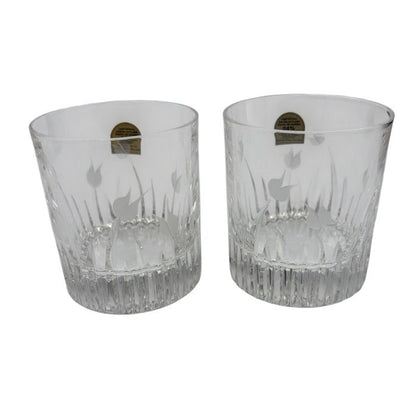 davinci crystal ダヴィンチクリスタル ロックグラス ペア 洋食器 おしゃれ 酒器 2客 セット 中古 W1