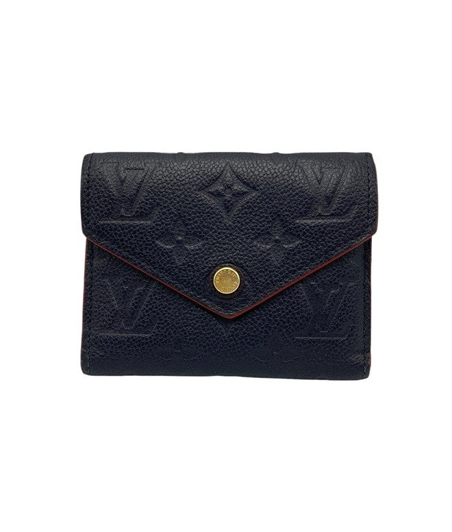 LOUIS VUITTON ルイヴィトン モノグラム・アンプラント ポルトフォイユヴィクトリーヌ マリーヌルージュ 三つ折り財布 M64577 中古 D4