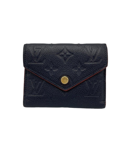 LOUIS VUITTON ルイヴィトン モノグラム・アンプラント ポルトフォイユヴィクトリーヌ マリーヌルージュ 三つ折り財布 M64577 中古 D4
