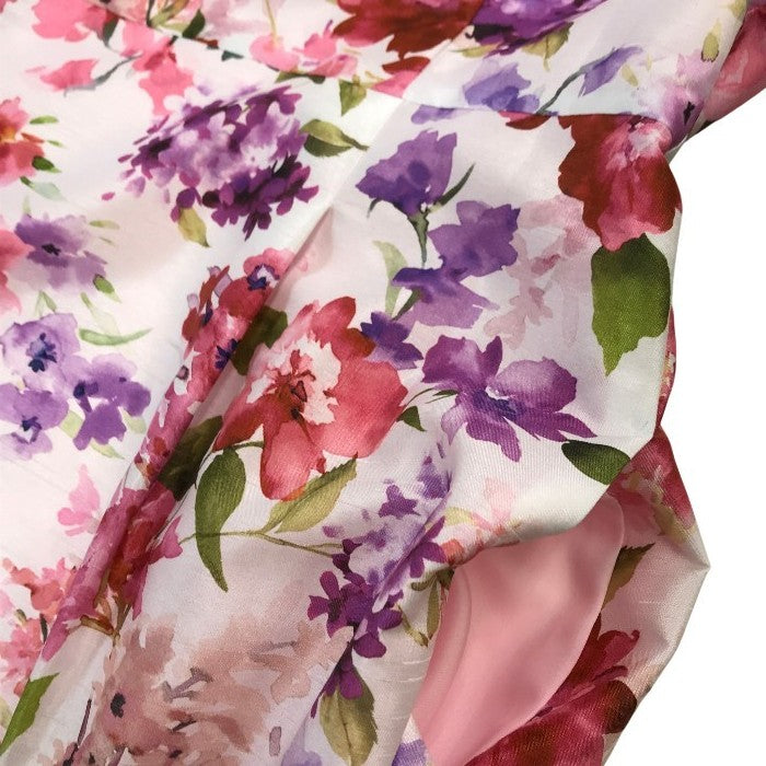 TOCCA トッカ ALSTROMERIA ニットドレス レディース ワンピース ポリエステル 花柄 ご家庭で水洗い可 ピンク サイズ4 OPTOIS0130 中古 T1