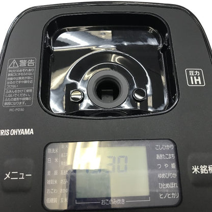 アイリスオーヤマ 圧力IHジャー炊飯器 3合 RC-PD30-B ブラック 中古 Y1