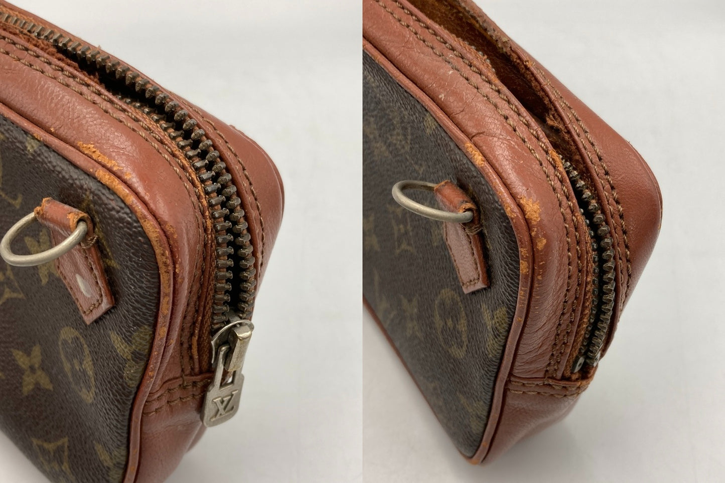 LOUIS VUITTON ルイヴィトン モノグラム 旧型 ポシェットマルリー バンドリエール M51828 中古 D4