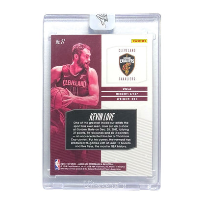 未開封品 PANINI NBAカード ABSOLUTE MEMORABILIA KEVIN LOVE CAVALIERS #27 中古 IT2