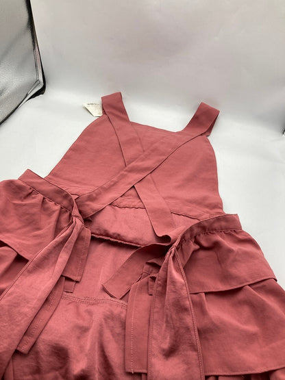 Sybilla casa シビラ カーサ フリル エプロン ピンク 中古 D4