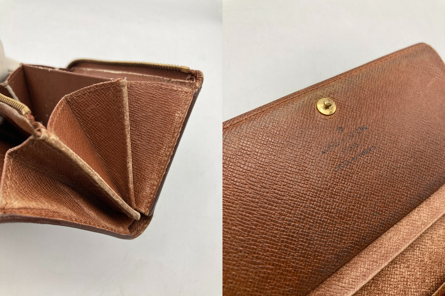 LOUIS VUITTON ルイヴィトン モノグラム ポルトモネ ビエ トレゾール M61730 中古 D4