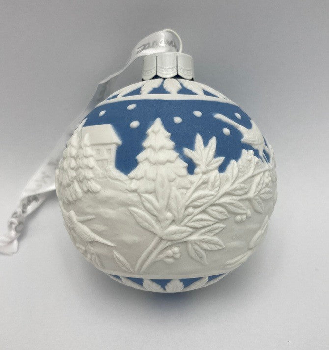 WEDGWOOD ウェッジウッド ホリデイ オーナメント Christmas Countryside Bauble 中古 D4
