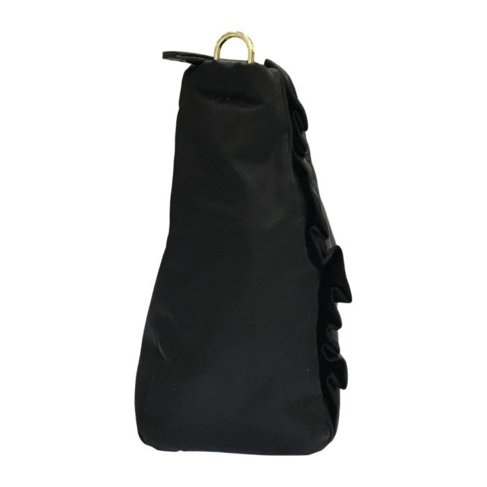 TOCCA トッカ TRIM WAVES POCHETTE ショルダーバッグ レディース フリル 斜め掛け 軽量 ポシェット ブラック 中古 T1