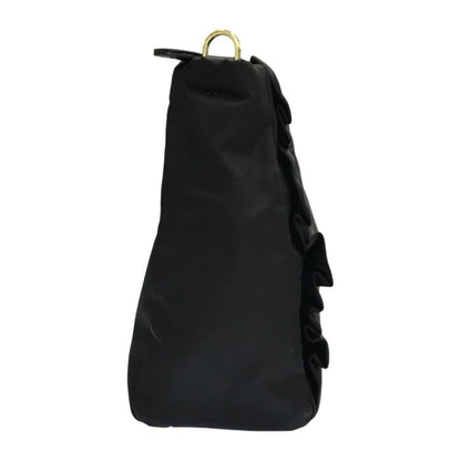 TOCCA トッカ TRIM WAVES POCHETTE ショルダーバッグ レディース フリル 斜め掛け 軽量 ポシェット ブラック 中古 T1