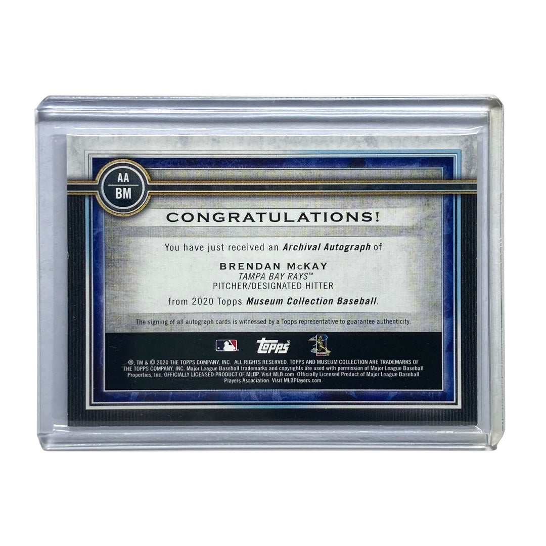 TOPPS MLBカード MUSEUM COLLECTION BRENDAN MCKAY RAYS 250/299 #AA-BM 中古 IT2