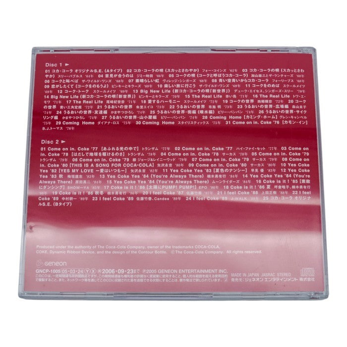 GENEON ENTERTAINMENT コカ・コーラCMソング集 Coca-Cola Commercial Songs 1962-89 GNCP1005 中古 a1
