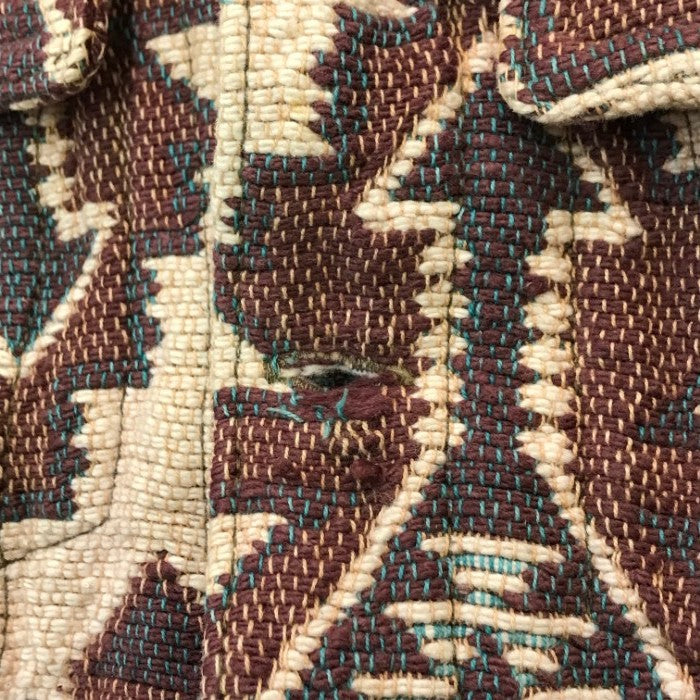 KOMODO コモド ジャケット メンズ コットン ネイティブ カバーオール 厚手シャツ ハンドメイド ベージュ/ブラウン Mサイズ 中古 T1