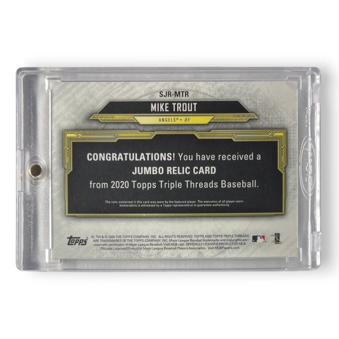 TOPPS MLBカード TRIPLE THREADS MIKE TROUT ANGELS /9 #SJR-MTR 中古 IT2