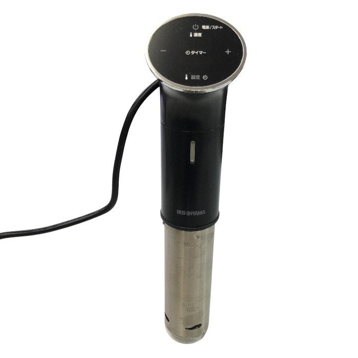 アイリスオーヤマ 低温調理器 真空調理器 スロークッカー IPX7防水 低温調理器具 ブラック LTC-01 中古 Y1