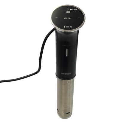 アイリスオーヤマ 低温調理器 真空調理器 スロークッカー IPX7防水 低温調理器具 ブラック LTC-01 中古 Y1