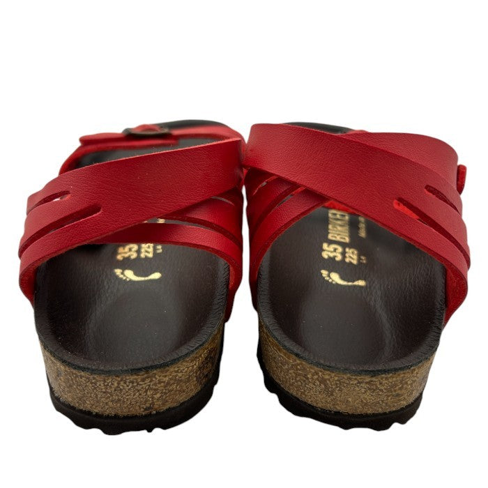 BIRKENSTOCK ビルケンシュトック サンダル レッド 35 22.5cm 靴 シューズ 夏 レディース ストラップ 中古 W４