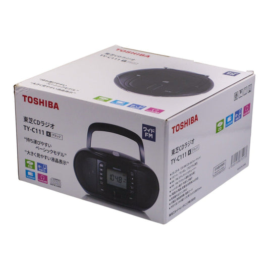 未使用品 TOSHIBA 東芝 CDラジオ TY-C111-K 中古 a1