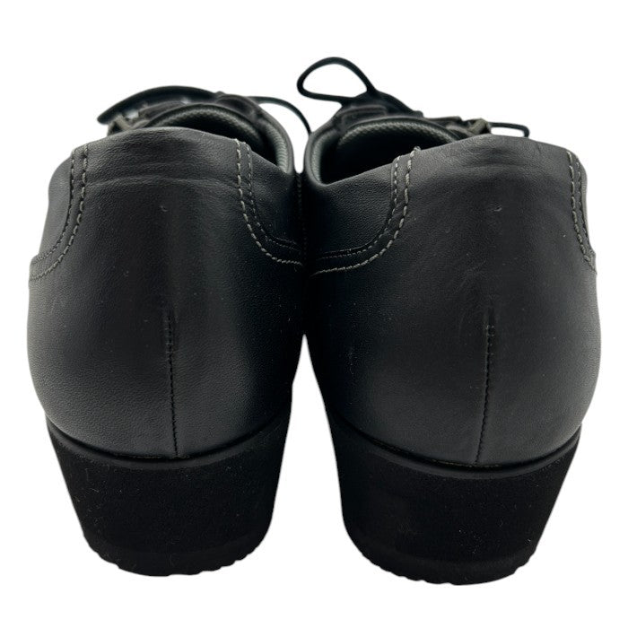 pedala ペダラ ASICS アシックス WP677F スニーカー 24.0cm レザー レディース 靴 シューズ ブラック 中古 W４