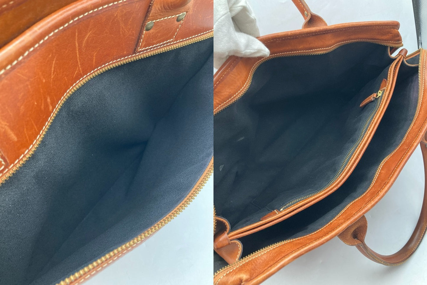 Felisi フェリージ オールレザー トートバッグ 12-39 ブラウン 中古 D4