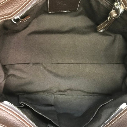 COACH コーチ ハンドバッグ レディース レザー セミショルダー ベルトデザイン ブラウン 02764 中古 T1