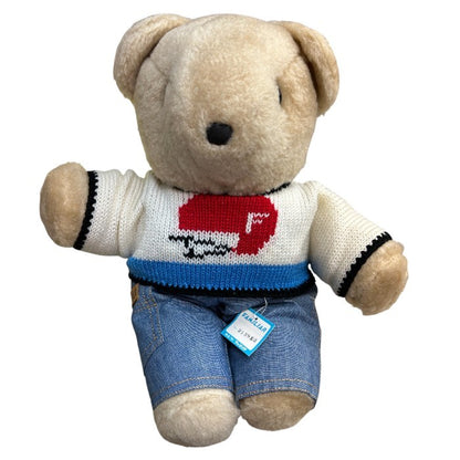 FAMILIAR ファミリア テディベア ぬいぐるみ 熊 クマ 昭和レトロ おもちゃ ホビー かわいい 中古 W４