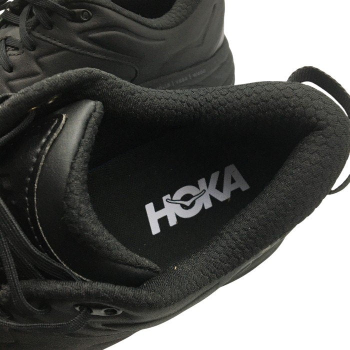 HOKA ONE ONE ホカ オネオネ ボンダイ BONDI SR BLACK 1110520 BBLC メンズ 厚底 ランニングシューズ アスレチックシューズ オールブラック 中古 Y4