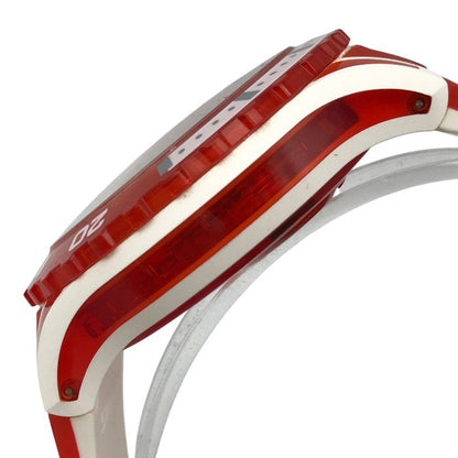 Swatch スウォッチ SCUBAQUA スウォッチ 腕時計 メンズ アナログ クォーツ ラウンド 透明 レッド/ホワイト SSCU09R100 中古 T1