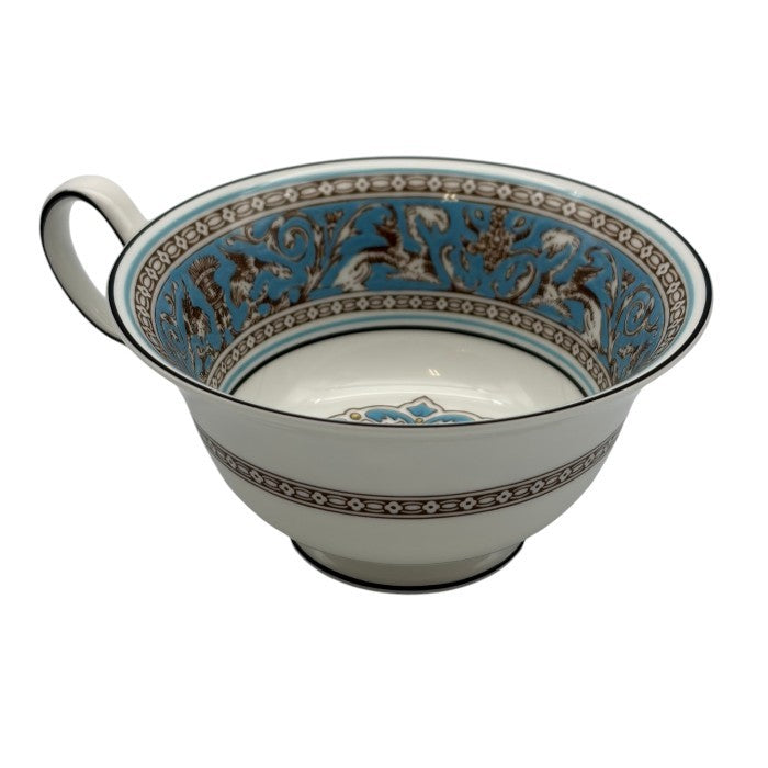 ウェッジウッド WEDGWOOD フロレンティーンターコイズ ティーカップ＆ソーサー ピオニー 洋食器 ブランド おしゃれ 1客 中古 W1