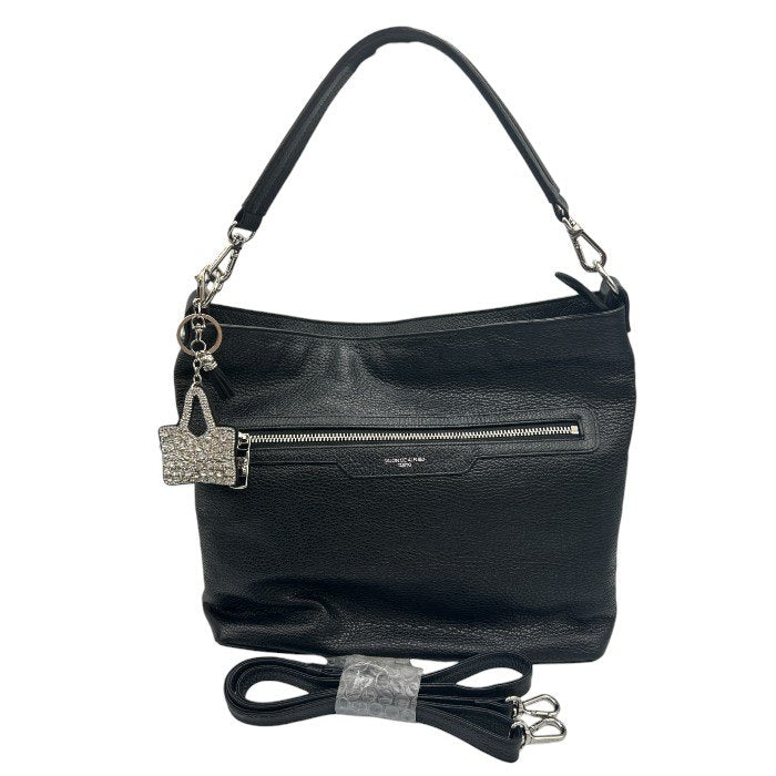 SALON DE ALFURD サロンドアルフォード レザー ２WAYバッグ 本革 ショルダー レディース ブラック 日本製 おしゃれ 中古 W４