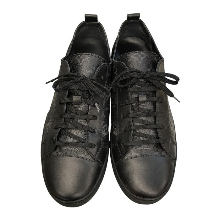 LOUIS VUITTON ルイヴィトン マッチアップ スニーカー メンズ ローカット レースアップ モノグラム エクリプス ブラック 8 (約26.5cm) 中古 T1