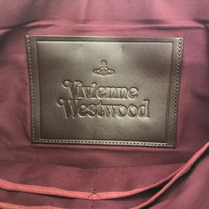 Vivienne Westwood クラッチバッグ ユニセックス オーブ カモフラージュ 迷彩 A4収納可 レッド/ブラウン 中古 T1