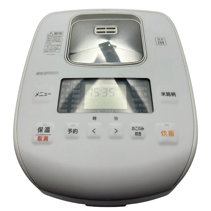 IRIS OHYAMA アイリスオーヤマ 5.5合 圧力IH ジャー炊飯器 RC-PD50-W キッチン家電 ホワイト 銘柄炊き 中古 W４