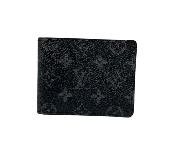 LOUIS VUITTON ルイヴィトン モノグラム・エクリプス ポルトフォイユ ミュルティプル M61695 イニシャル入り メンズ 中古 D4