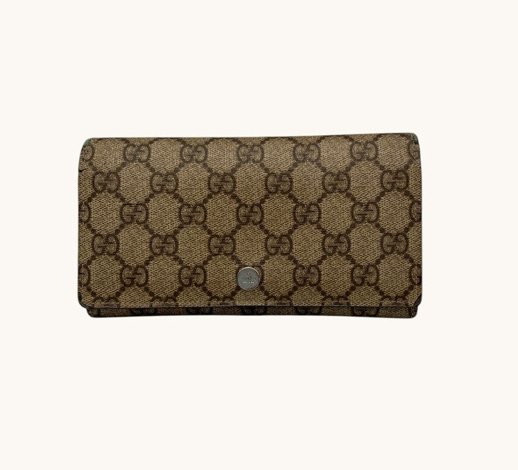 GUCCI グッチ GGプラス 2つ折り 長財布 115048 中古 D4
