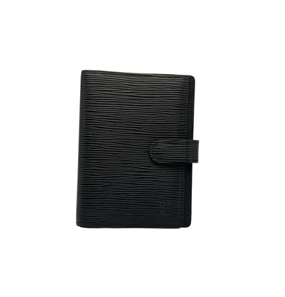 LOUIS VUITTON エピ アジェンダPM 手帳カバー ブラック R20052 中古 D4