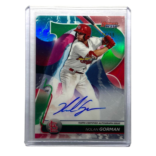 TOPPS MLBカード BOWMAN'S BEST NOLAN GORMAN CARDINALS 70/99 #B20-NGO 中古 IT2