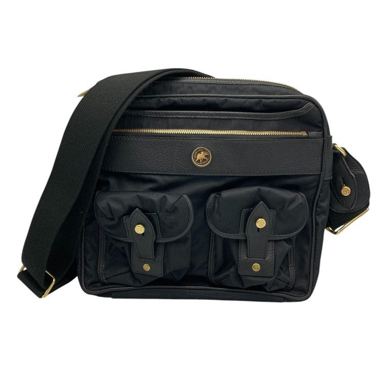 HUNTING WORLD ハンティングワールド ナイロン レザー ショルダーバッグ 中古 D4