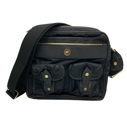 HUNTING WORLD ハンティングワールド ナイロン レザー ショルダーバッグ 中古 D4