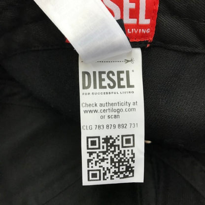 DIESEL ディーゼル CORRY-DIV-WASH キャップ ユニセックス コットン 帽子 ロゴ ブラック サイズ2 A11356 中古 T1